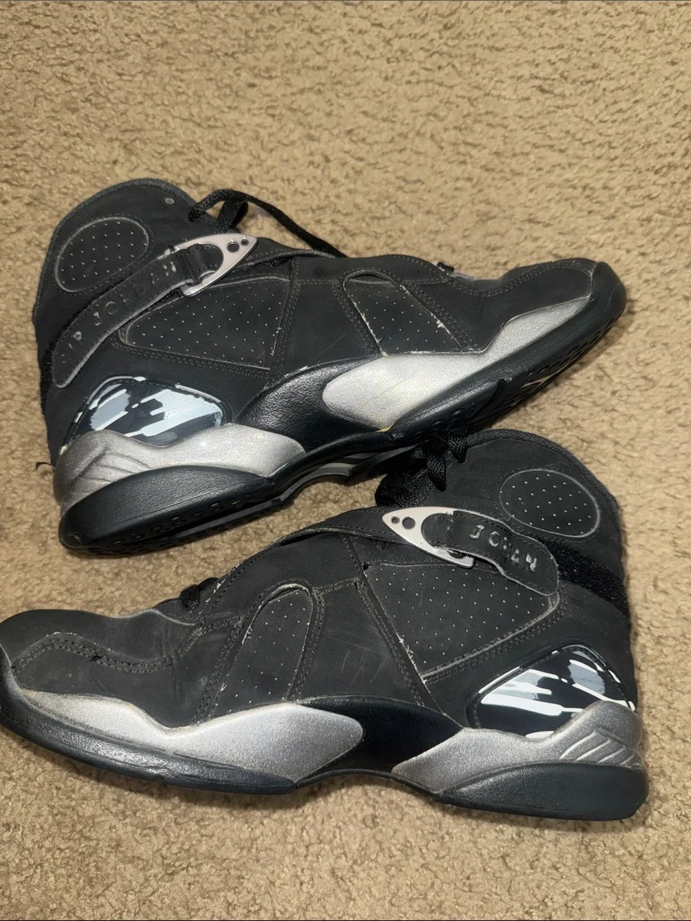 Jordan 8 retro Men's Black Basketball Shoes